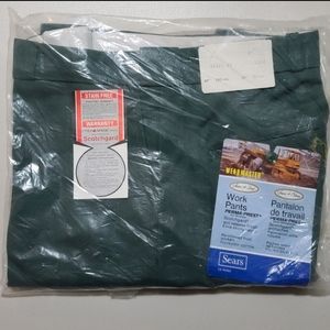 Vintage wearmaster green work pants Sears